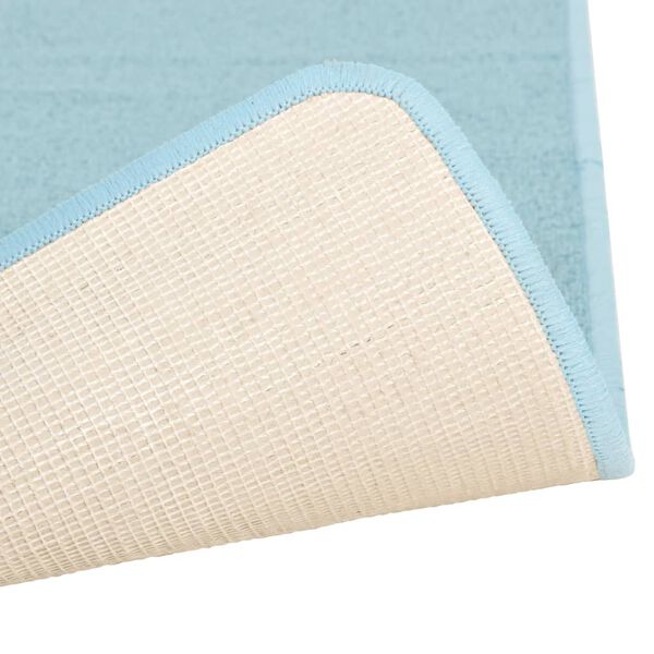 vidaXL Alfombras de dormitorio de pelo largo 3 piezas turquesa