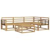 vidaXL Conjunto de sof&aacute;s de exterior 5 pcs Blanco 79 x 79 x 37 cm