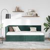 vidaXL Estructura de cama en esquina Verde oscuro 90 cm x 200 cm