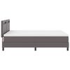 vidaXL Cama tipo Box Spring Gris 160 x 200 cm Cuero sint&eacute;tico