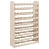 vidaXL Botellero madera maciza de pino 72,5x25x111,5 cm