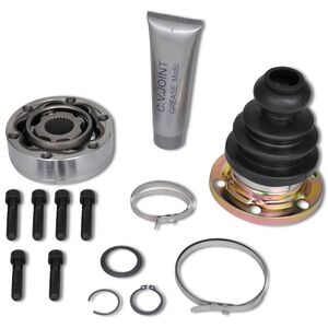 vidaXL Conjunto de Ejes Negro Metal