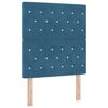 vidaXL Cama tipo Box Spring con colch&oacute;n Azul 80 x 200 cm Terciopelo