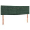 vidaXL Cama box spring con colch&oacute;n terciopelo verde oscuro 140x200 cm