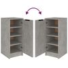 vidaXL Mueble zapatero madera contrachapada gris hormig&oacute;n 30x35x70 cm