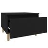 vidaXL Mesas auxiliares 2 uds madera contrachapada negro 50x46x35 cm