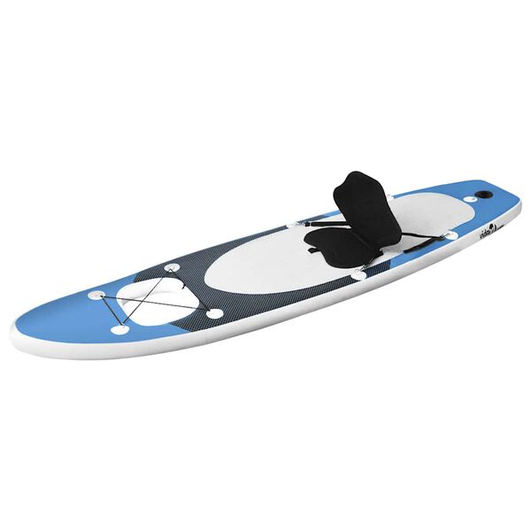 vidaXL Set de tabla de paddle surf hinchable azul marino 360x81x10 cm