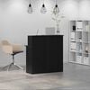 vidaXL Mostrador de recepci&oacute;n negro 100x50x103,5 cm madera ingenier&iacute;a
