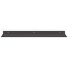 vidaXL Estante flotante 4 pcs Negro 60 x 18 x 2,5 cm Acero
