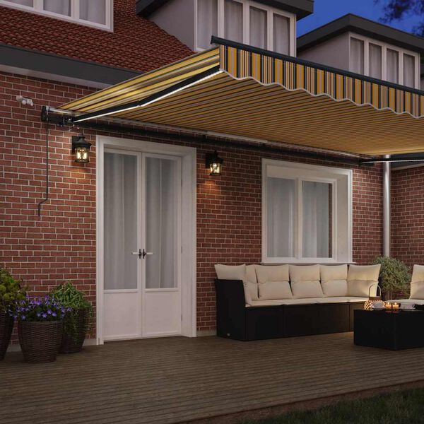 vidaXL Tela de toldo con Multicolor 500 x 300 cm Poli&eacute;ster