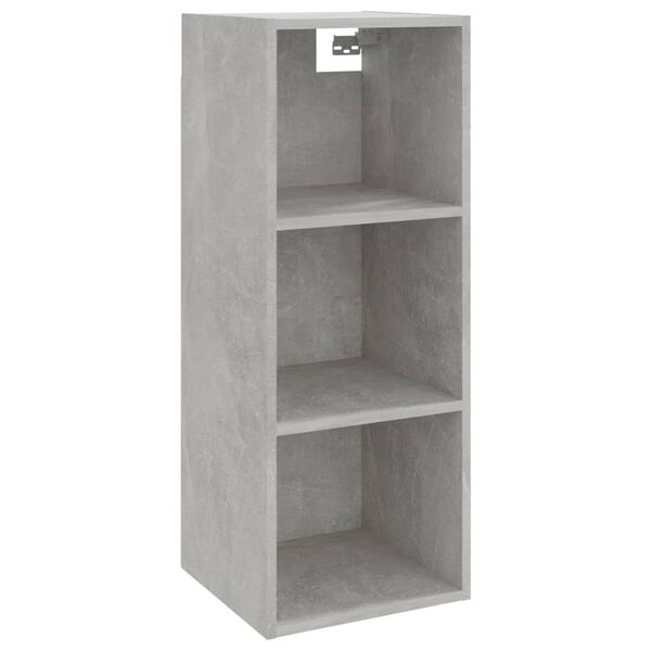 vidaXL Armario de pared madera ingenier&iacute;a gris hormig&oacute;n 34,5x32,5x90cm