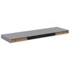 vidaXL Estantes flotantes de pared 2 uds MDF gris 80x23,5x3,8 cm