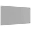 vidaXL Salpicadero de cocina 2 pcs Gris Claro 100 x 50 cm