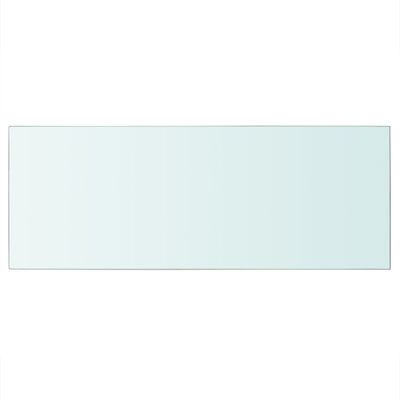 vidaXL Panel de estante vidrio claro 60x25 cm