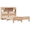 vidaXL Cama con estanter&iacute;a sin colch&oacute;n madera maciza de pino 160x200cm
