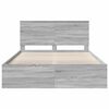 vidaXL Estructura de cama con cabecera Gris Sonoma 150 x 200 cm