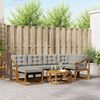 vidaXL Conjunto de sof&aacute;s de exterior 7 pcs Gris Natural y Claro