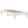 vidaXL Estructura de cama sin colch&oacute;n madera maciza blanca 75x190 cm