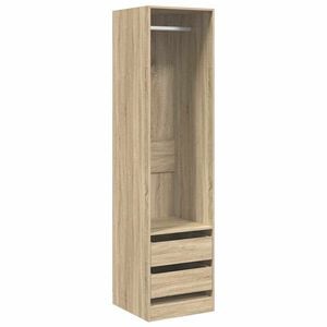 vidaXL Armario cajones contrachapada color roble sonoma 50x50x200 cm