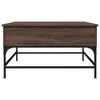 vidaXL Mesa de centro madera de ingeniería marrón roble 80x80x45 cm