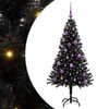 vidaXL &Aacute;rbol de Navidad con 150 LED con soporte Negro 150 cm PVC