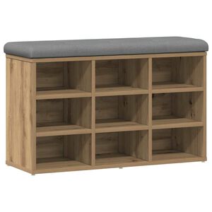 vidaXL Zapatero madera de ingenier&iacute;a roble artisan 82x32x50 cm