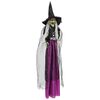vidaXL Bruja colgante de Halloween SPOOKA Morado 30 x 133 cm