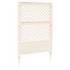 vidaXL Enrejado con pica Blanco 99 x 6 x 165 cm PP