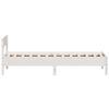 vidaXL Estructura de cama sin colchón madera maciza blanca 75x190 cm