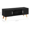 vidaXL Mueble para TV MDF negro 120x40x46 cm