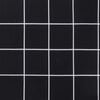 vidaXL Coj&iacute;n para pal&eacute;s tela a cuadros negro 80x40x12 cm