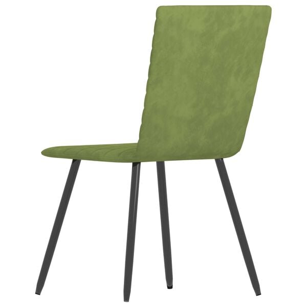 vidaXL Sillas de comedor 2 unidades terciopelo verde
