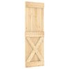 vidaXL Puerta corredera con herrajes madera maciza de pino 70x210 cm
