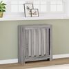 vidaXL Cubierta de radiador madera ingenier&iacute;a gris Sonoma 78x20x82 cm