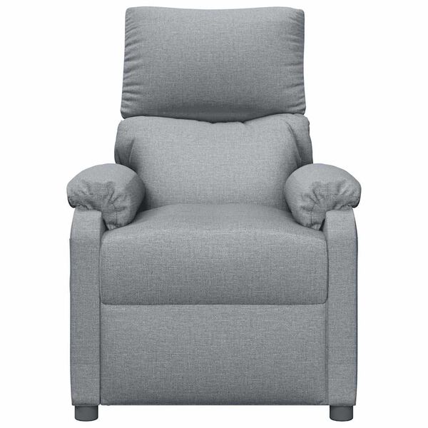 vidaXL Sill&oacute;n reclinable de tela gris claro