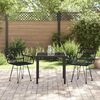 vidaXL Conjunto de Comedor de Jard&iacute;n 3 pcs Negro