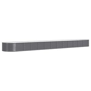 vidaXL Jardinera arriate acero galvanizado antracita 512x80x36 cm