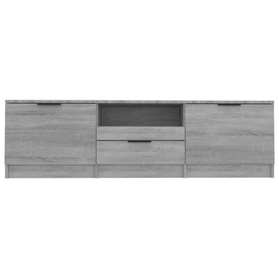vidaXL Mueble de TV madera contrachapada gris Sonoma 140x35x40 cm