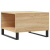vidaXL Mesa de centro madera contrachapada roble Sonoma 55x55x36,5 cm