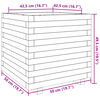 vidaXL Jardinera madera maciza de pino 50x50x49,5 cm