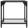 vidaXL Mesa de centro superficie vidrio transparente acero 40x40x40 cm