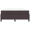 vidaXL Cama tipo Box Spring Marr&oacute;n Oscuro 140 x 190 cm tela