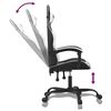 vidaXL Silla gaming cuero sint&eacute;tico negro y blanco
