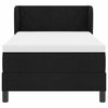 vidaXL Cama tipo Box Spring con colch&oacute;n Negro 90 x 200 cm tela
