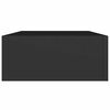 vidaXL Estantes de pared con cajón 2 uds MDF negro 40x23,5x10 cm