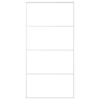 vidaXL Puerta corredera ESG vidrio y aluminio blanca 102,5x205 cm