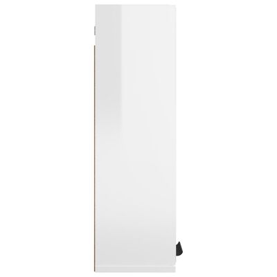 vidaXL Armario de baño con espejo blanco brillante 64x20x67 cm
