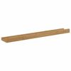vidaXL Estante de pared con estante 4 pcs Marr&oacute;n 60 x 9 x 3 cm