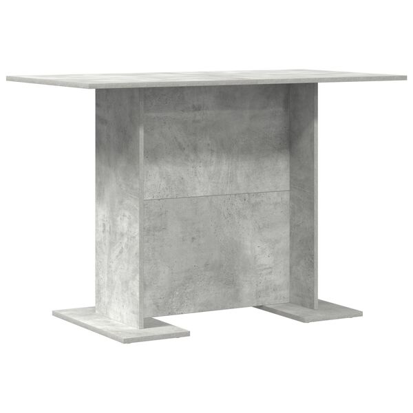 vidaXL Mesa de Comedor Gris hormigón 110 x 60 x 75 cm