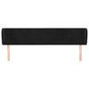 vidaXL Cabecero de terciopelo negro 183x23x78/88 cm